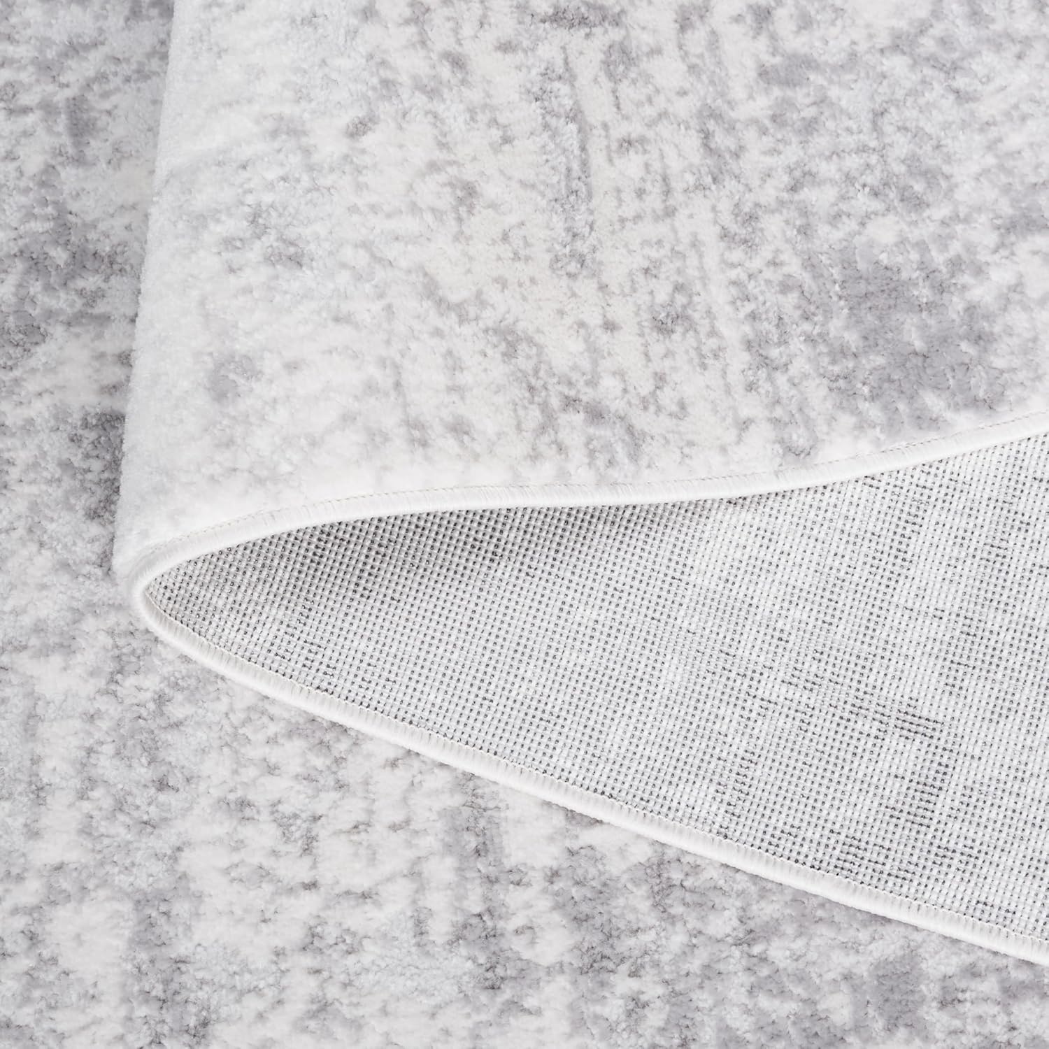 image:imageSAFAVIEH Amelia Collection Area Rug 8 x 10 Ivory amp Blue Modern Abstract Design NonShedding amp Easy Care Ideal for High Traffic Areas in Living Room Bedroom ALA700AIvoryLight Grey