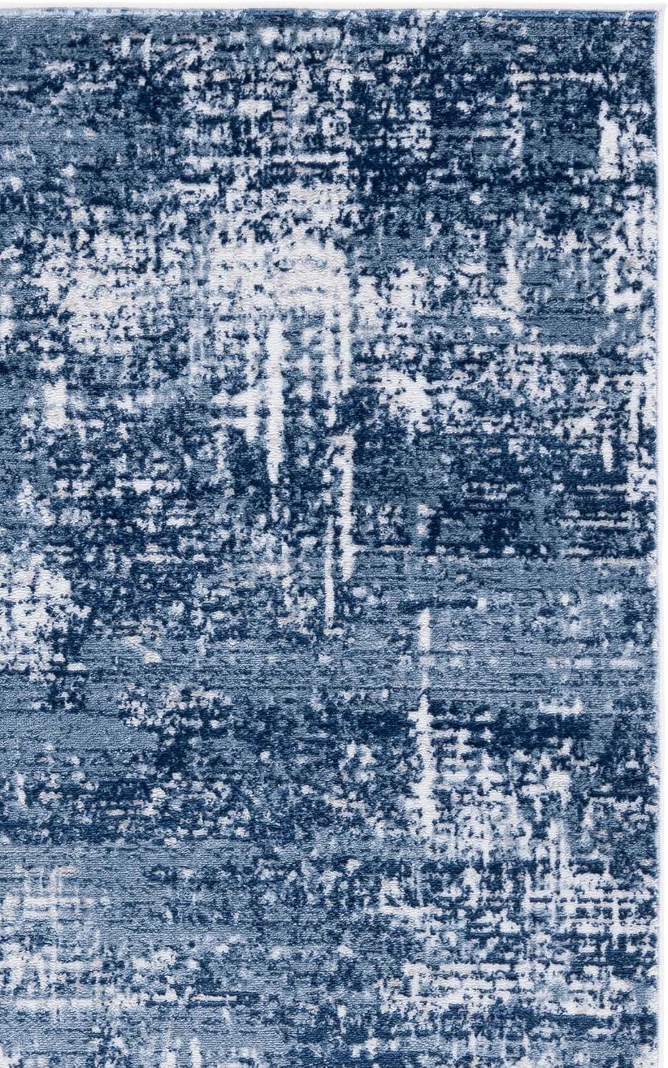 image:imageSAFAVIEH Amelia Collection Area Rug 8 x 10 Ivory amp Blue Modern Abstract Design NonShedding amp Easy Care Ideal for High Traffic Areas in Living Room Bedroom ALA700AIvoryDark Blue