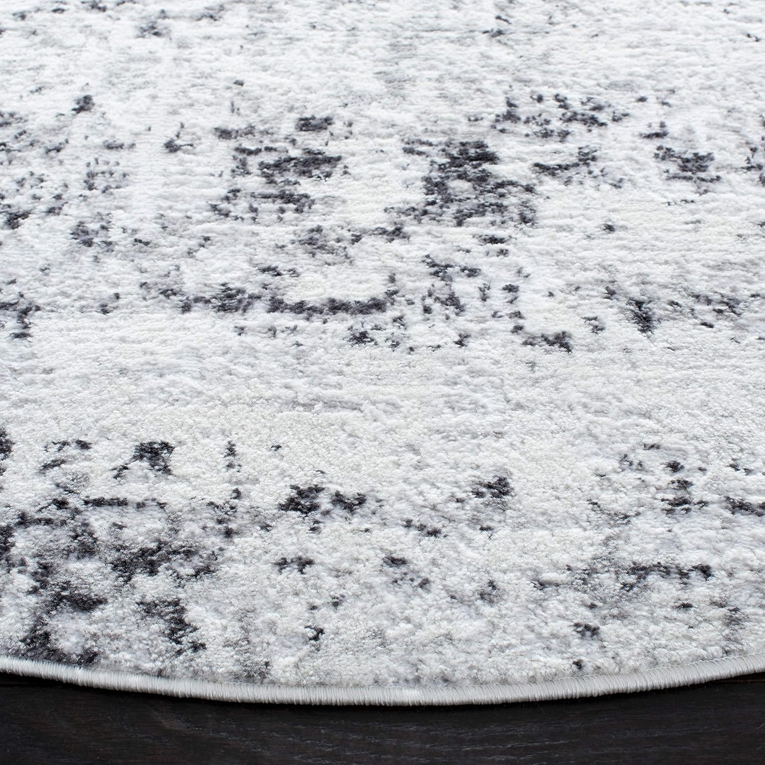 image:imageSAFAVIEH Amelia Collection Area Rug 8 x 10 Ivory amp Blue Modern Abstract Design NonShedding amp Easy Care Ideal for High Traffic Areas in Living Room Bedroom ALA700AIvoryGrey