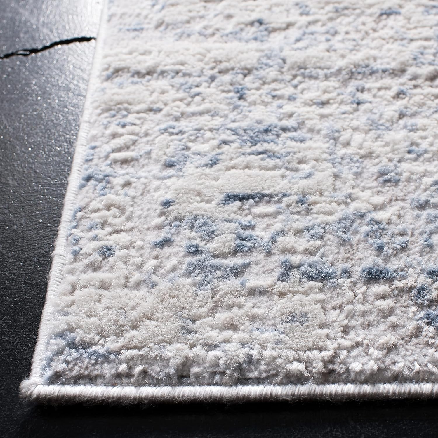 image:imageSAFAVIEH Amelia Collection Area Rug 8 x 10 Ivory amp Blue Modern Abstract Design NonShedding amp Easy Care Ideal for High Traffic Areas in Living Room Bedroom ALA700AIvoryBlue