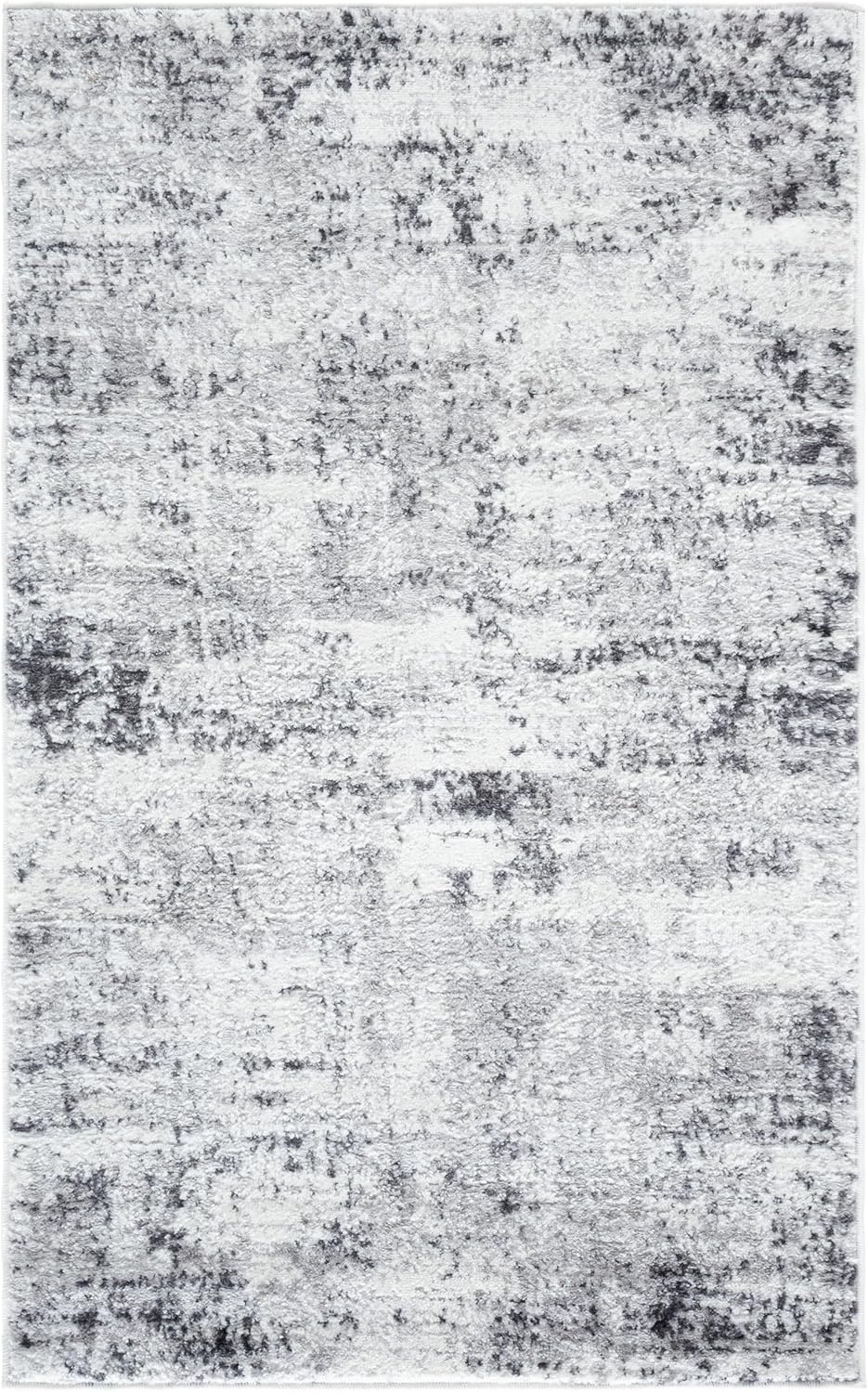 image:imageSAFAVIEH Amelia Collection Area Rug 8 x 10 Ivory amp Blue Modern Abstract Design NonShedding amp Easy Care Ideal for High Traffic Areas in Living Room Bedroom ALA700AIvoryGrey