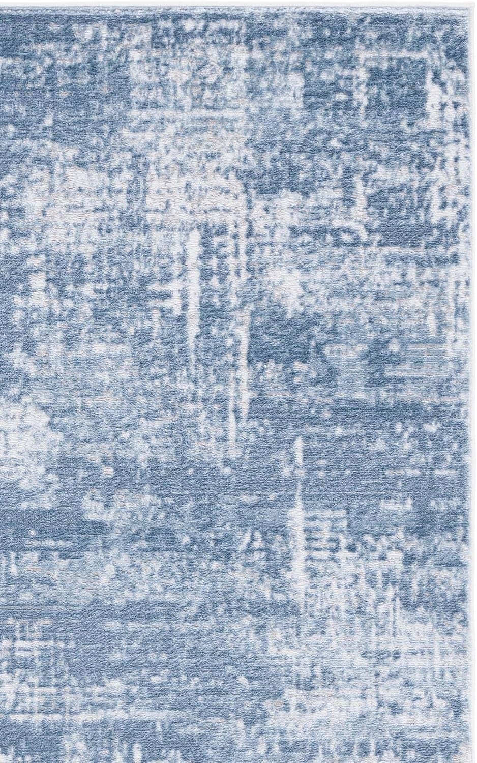 image:imageSAFAVIEH Amelia Collection Area Rug 8 x 10 Ivory amp Blue Modern Abstract Design NonShedding amp Easy Care Ideal for High Traffic Areas in Living Room Bedroom ALA700AIvorySteel Blue