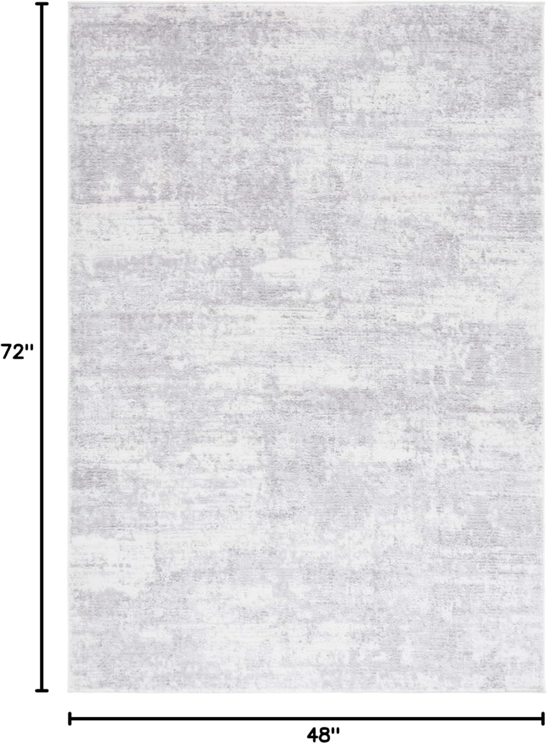 image:imageSAFAVIEH Amelia Collection Area Rug 8 x 10 Ivory amp Blue Modern Abstract Design NonShedding amp Easy Care Ideal for High Traffic Areas in Living Room Bedroom ALA700AIvoryLight Grey