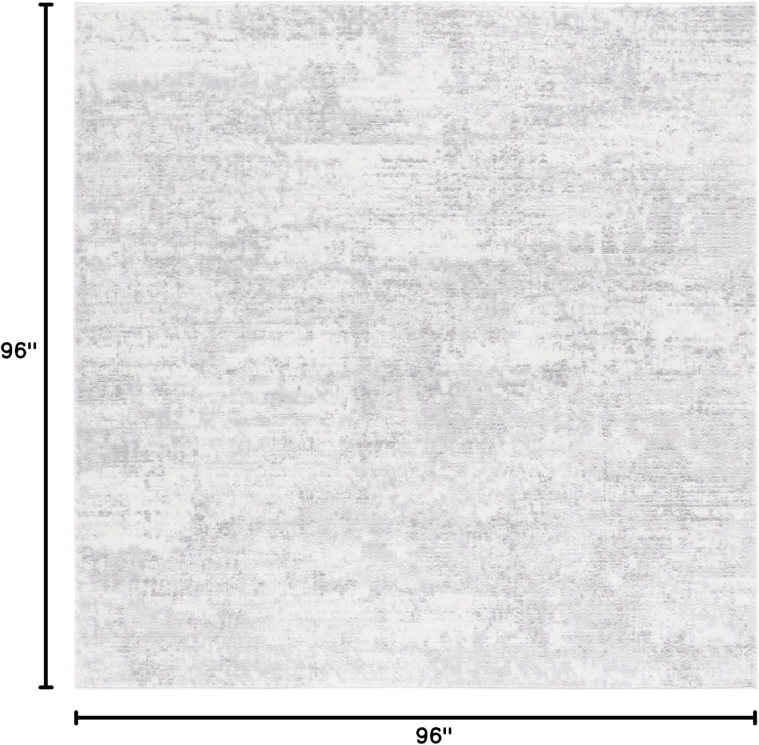 image:imageSAFAVIEH Amelia Collection Area Rug 8 x 10 Ivory amp Blue Modern Abstract Design NonShedding amp Easy Care Ideal for High Traffic Areas in Living Room Bedroom ALA700AIvoryLight Grey
