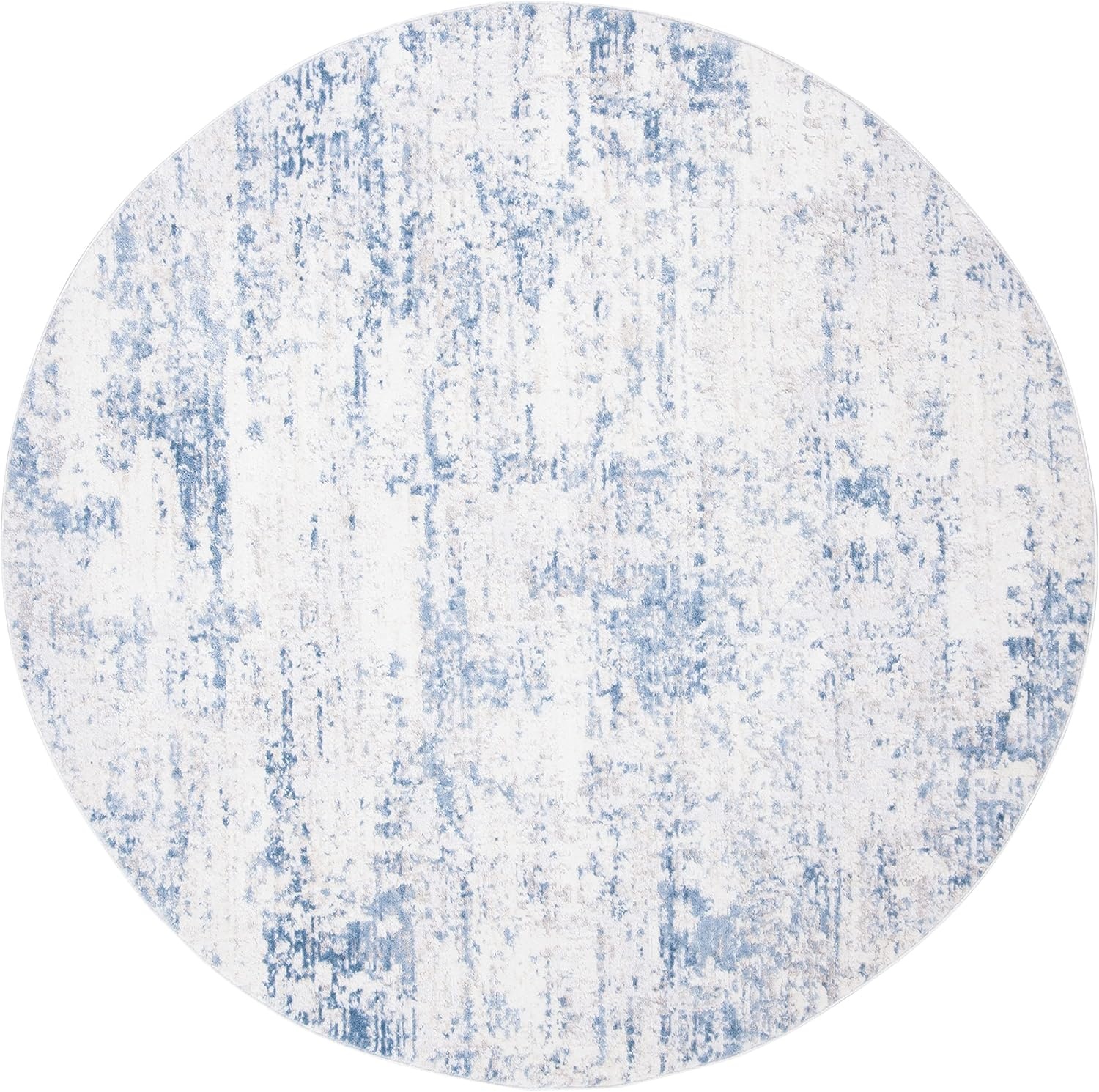 image:imageSAFAVIEH Amelia Collection Area Rug 8 x 10 Ivory amp Blue Modern Abstract Design NonShedding amp Easy Care Ideal for High Traffic Areas in Living Room Bedroom ALA700AIvoryBlue