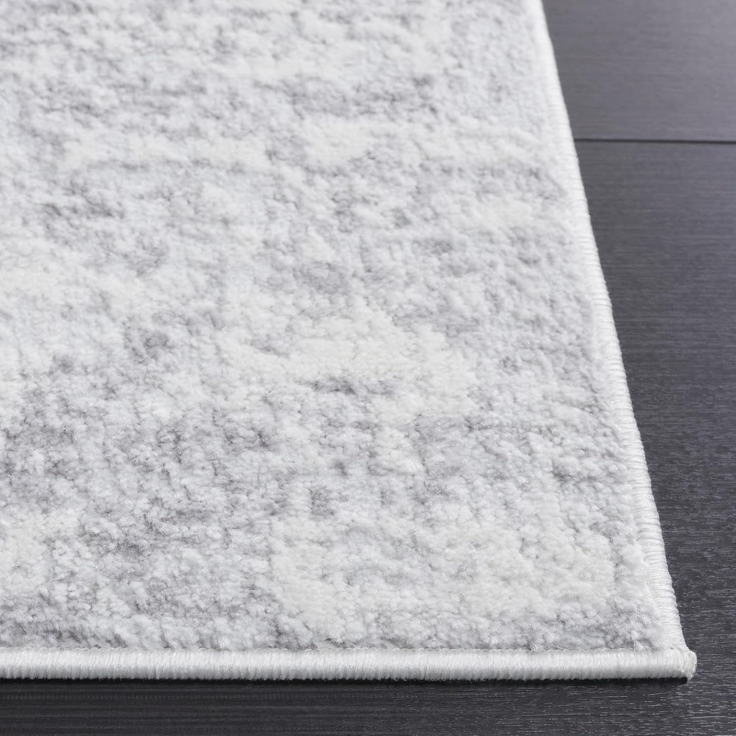 image:imageSAFAVIEH Amelia Collection Area Rug 8 x 10 Ivory amp Blue Modern Abstract Design NonShedding amp Easy Care Ideal for High Traffic Areas in Living Room Bedroom ALA700AIvoryLight Grey