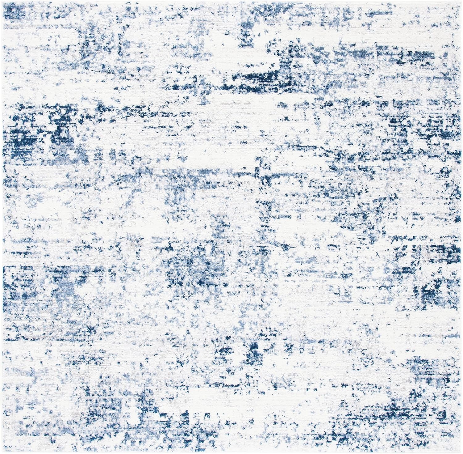 image:imageSAFAVIEH Amelia Collection Area Rug 8 x 10 Ivory amp Blue Modern Abstract Design NonShedding amp Easy Care Ideal for High Traffic Areas in Living Room Bedroom ALA700AIvoryNavy