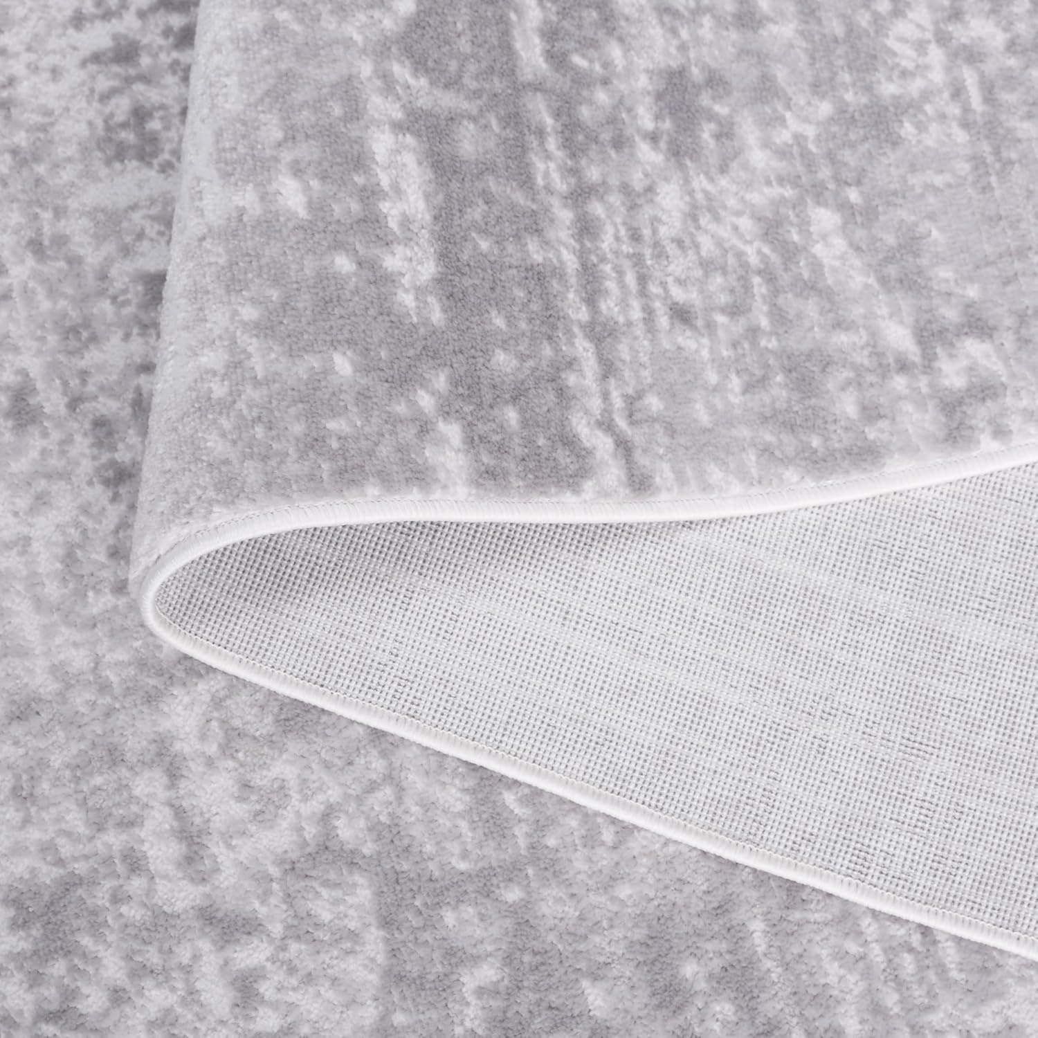 image:imageSAFAVIEH Amelia Collection Area Rug 8 x 10 Ivory amp Blue Modern Abstract Design NonShedding amp Easy Care Ideal for High Traffic Areas in Living Room Bedroom ALA700AIvoryStone Grey