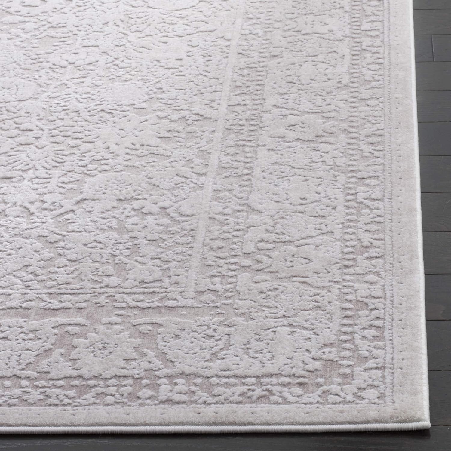 image:imageSAFAVIEH Area Rug 10 Square Reflection Collection Large Beige amp Cream NonShedding amp Easy Cleaning Ideal for Living Room Bedroom RFT663ABeigeCream