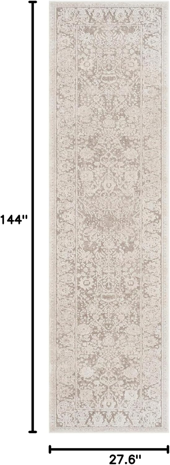 image:imageSAFAVIEH Area Rug 10 Square Reflection Collection Large Beige amp Cream NonShedding amp Easy Cleaning Ideal for Living Room Bedroom RFT663ABeigeCream
