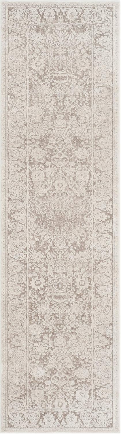 image:imageSAFAVIEH Area Rug 10 Square Reflection Collection Large Beige amp Cream NonShedding amp Easy Cleaning Ideal for Living Room Bedroom RFT663ABeigeCream