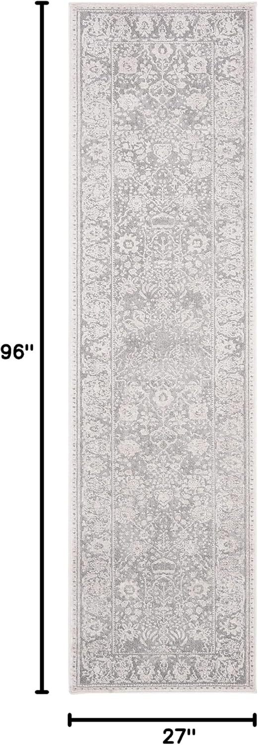 image:imageSAFAVIEH Area Rug 10 Square Reflection Collection Large Beige amp Cream NonShedding amp Easy Cleaning Ideal for Living Room Bedroom RFT663ALight GreyCream