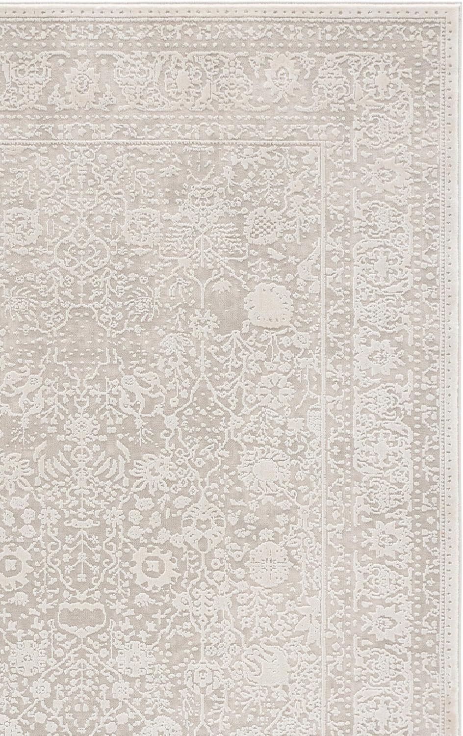 image:imageSAFAVIEH Area Rug 10 Square Reflection Collection Large Beige amp Cream NonShedding amp Easy Cleaning Ideal for Living Room Bedroom RFT663AWhiteIvory