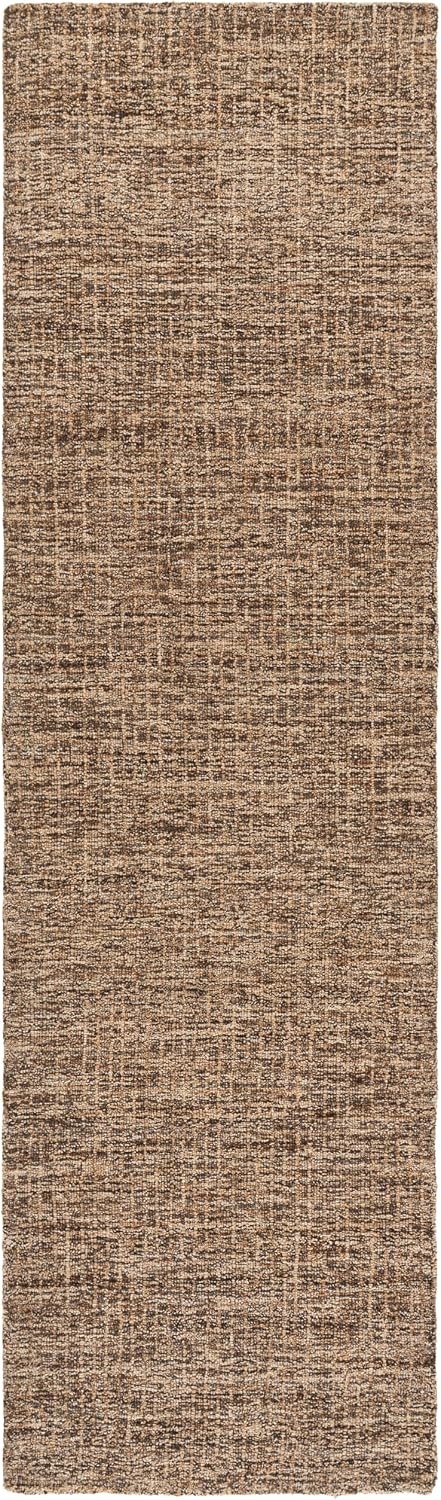 image:imageSAFAVIEH Area Rug 8x10 Abstract Collection Large Light Grey amp Ivory Handmade Wool Ideal for Living Room Bedroom Office Dining Space ABT468FAntiqueBrown