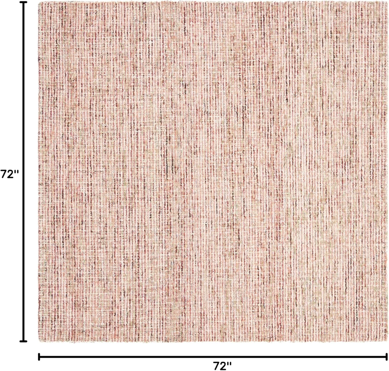 image:imageSAFAVIEH Area Rug 8x10 Abstract Collection Large Light Grey amp Ivory Handmade Wool Ideal for Living Room Bedroom Office Dining Space ABT468FBeigeRust