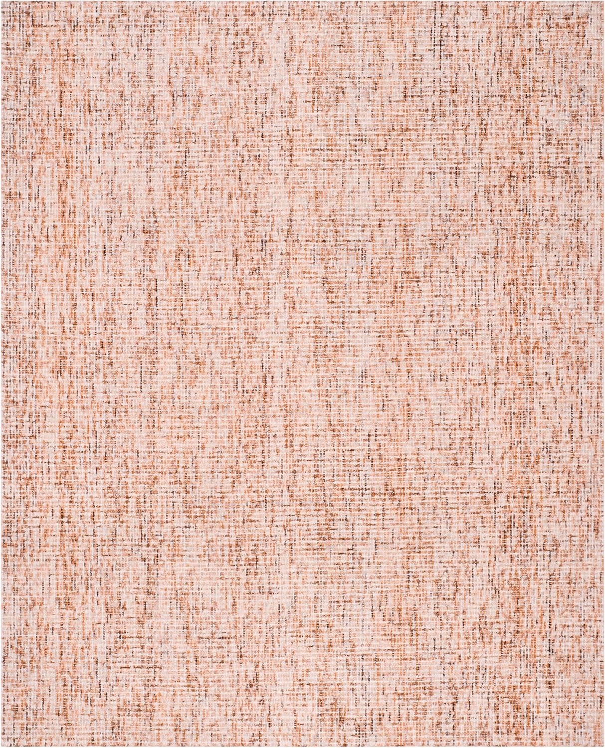 image:imageSAFAVIEH Area Rug 8x10 Abstract Collection Large Light Grey amp Ivory Handmade Wool Ideal for Living Room Bedroom Office Dining Space ABT468FBeigeRust
