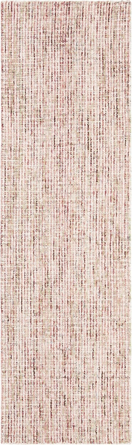 image:imageSAFAVIEH Area Rug 8x10 Abstract Collection Large Light Grey amp Ivory Handmade Wool Ideal for Living Room Bedroom Office Dining Space ABT468FBeigeRust