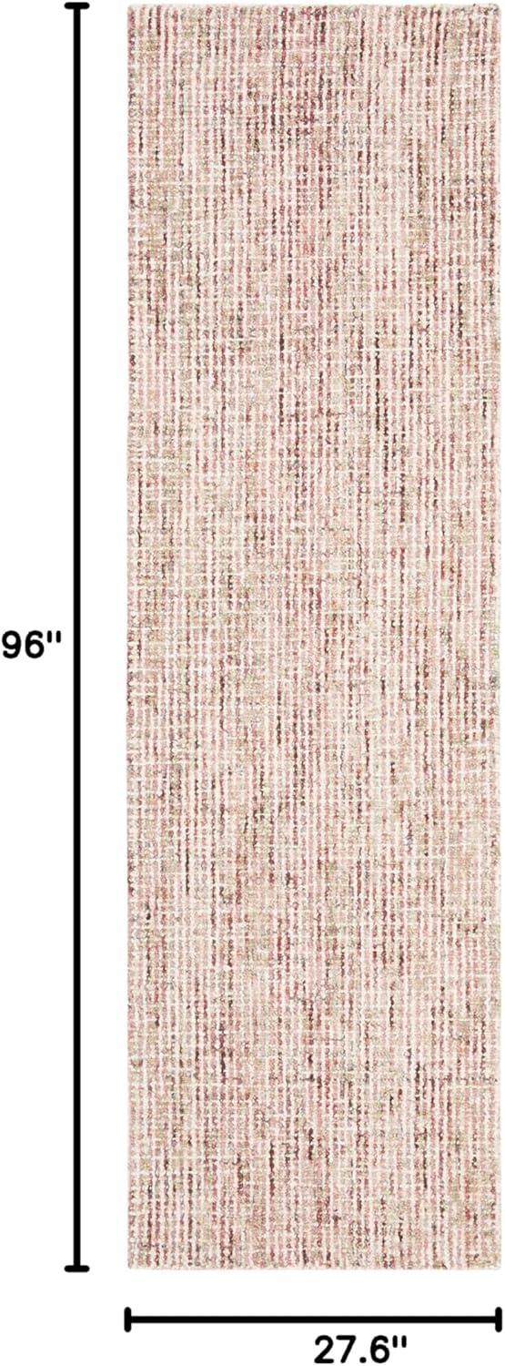 image:imageSAFAVIEH Area Rug 8x10 Abstract Collection Large Light Grey amp Ivory Handmade Wool Ideal for Living Room Bedroom Office Dining Space ABT468FBeigeRust