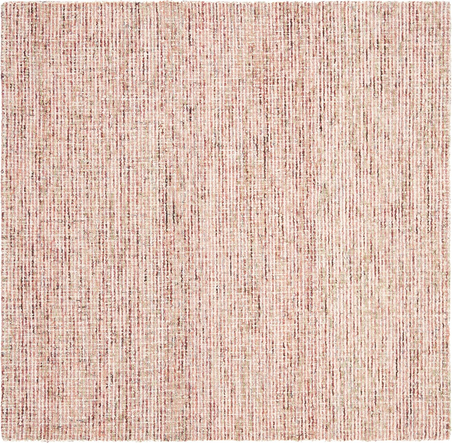 image:imageSAFAVIEH Area Rug 8x10 Abstract Collection Large Light Grey amp Ivory Handmade Wool Ideal for Living Room Bedroom Office Dining Space ABT468FBeigeRust