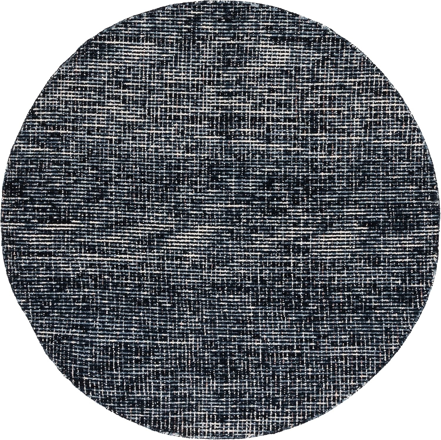 image:imageSAFAVIEH Area Rug 8x10 Abstract Collection Large Light Grey amp Ivory Handmade Wool Ideal for Living Room Bedroom Office Dining Space ABT468FBlackGrey
