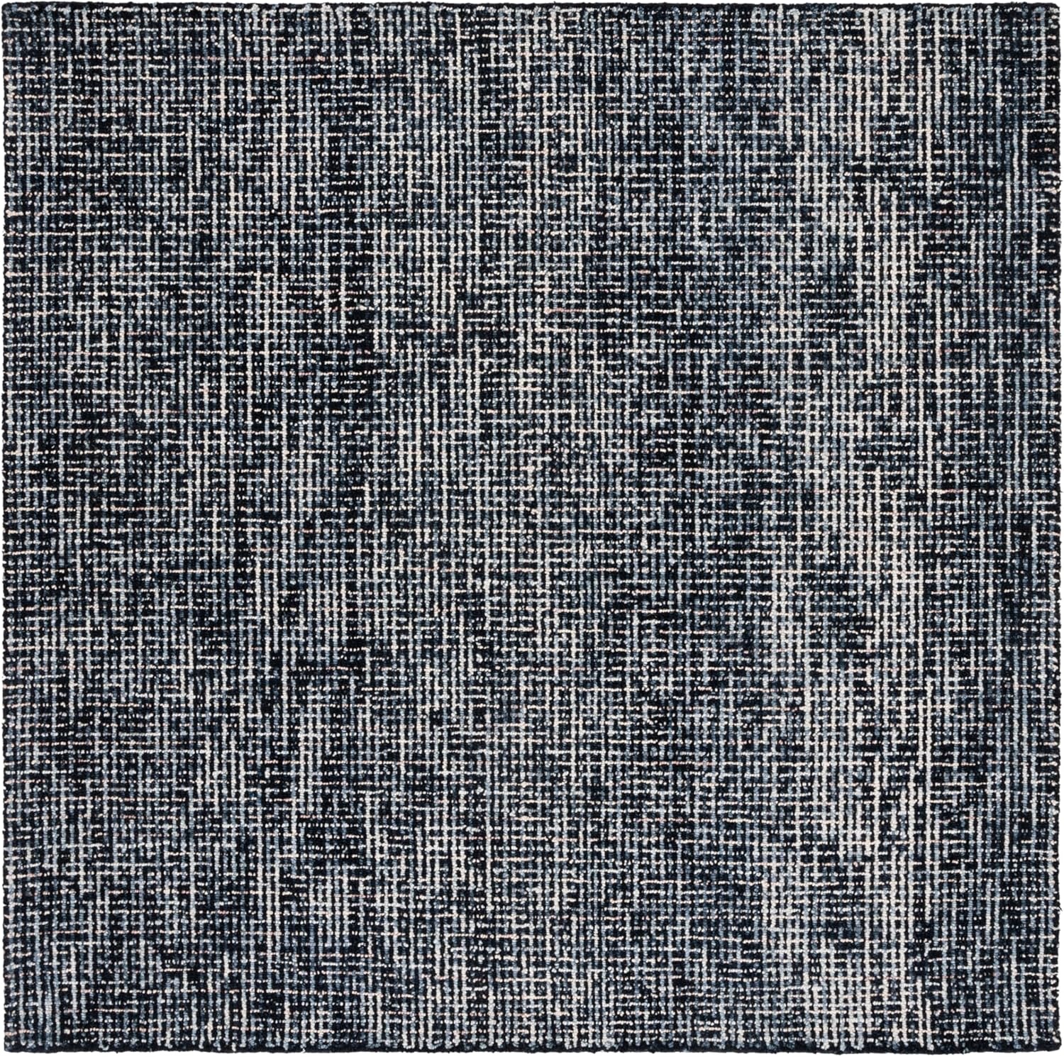 image:imageSAFAVIEH Area Rug 8x10 Abstract Collection Large Light Grey amp Ivory Handmade Wool Ideal for Living Room Bedroom Office Dining Space ABT468FBlackGrey