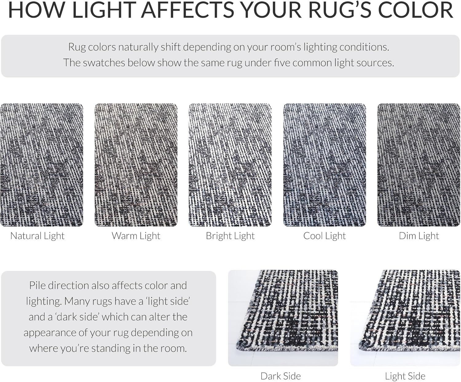 image:imageSAFAVIEH Area Rug 8x10 Abstract Collection Large Light Grey amp Ivory Handmade Wool Ideal for Living Room Bedroom Office Dining Space ABT468FBlackGrey