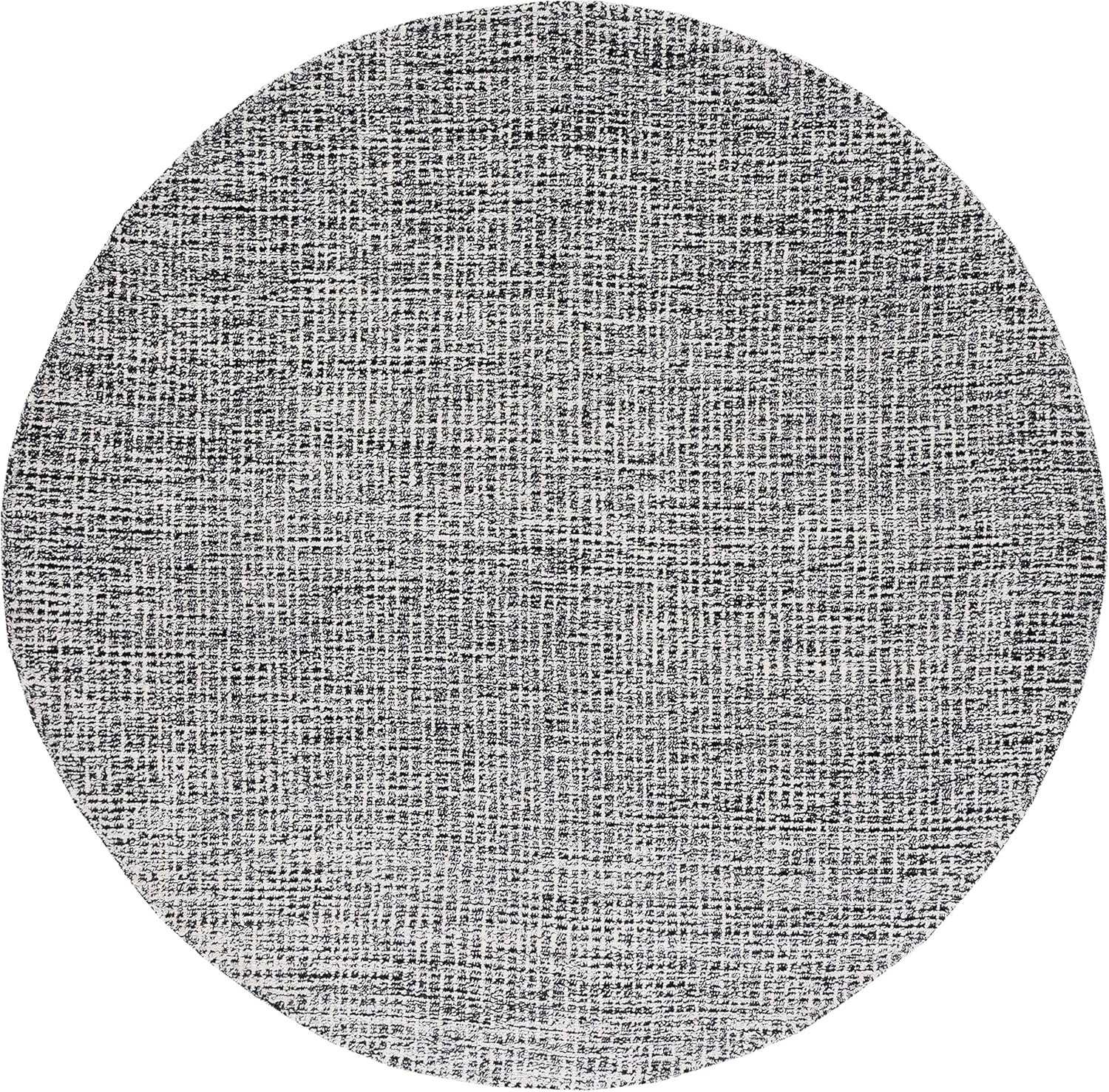 image:imageSAFAVIEH Area Rug 8x10 Abstract Collection Large Light Grey amp Ivory Handmade Wool Ideal for Living Room Bedroom Office Dining Space ABT468FBlackIvory