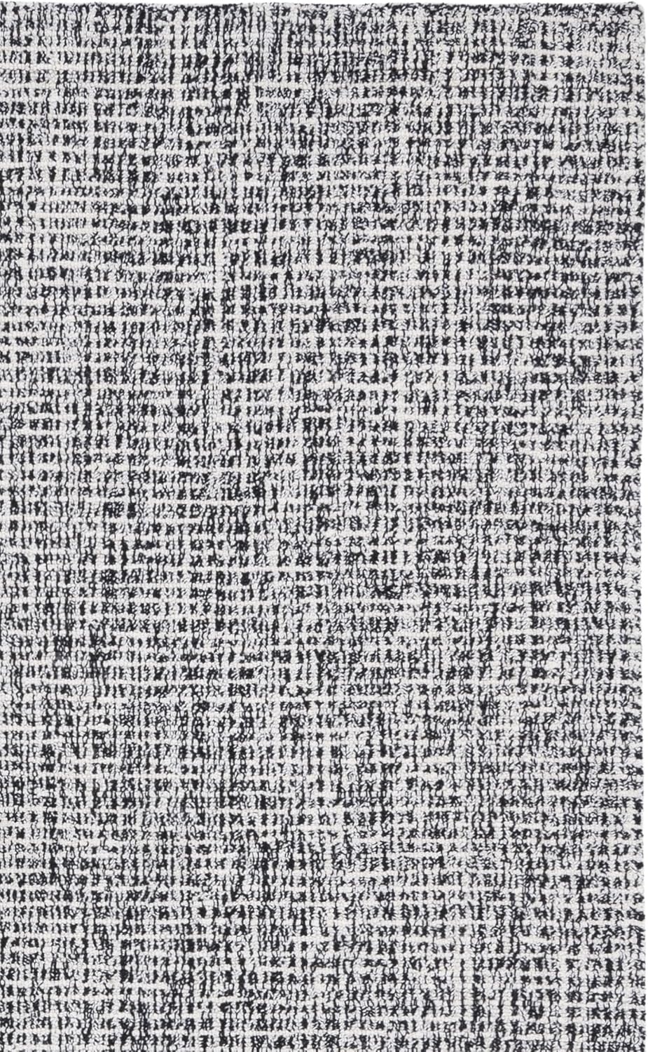 image:imageSAFAVIEH Area Rug 8x10 Abstract Collection Large Light Grey amp Ivory Handmade Wool Ideal for Living Room Bedroom Office Dining Space ABT468FBlackIvory