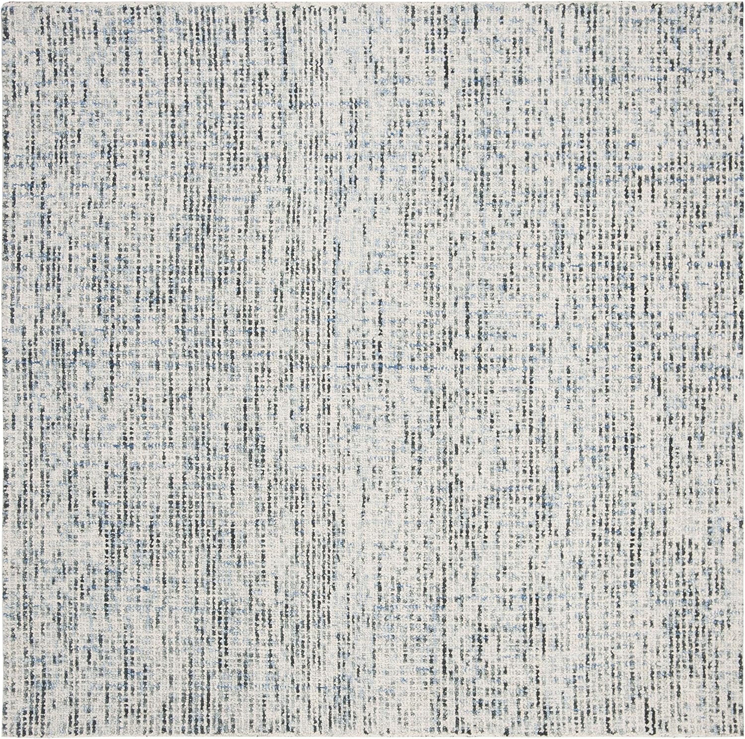 image:imageSAFAVIEH Area Rug 8x10 Abstract Collection Large Light Grey amp Ivory Handmade Wool Ideal for Living Room Bedroom Office Dining Space ABT468FBlueCharcoal