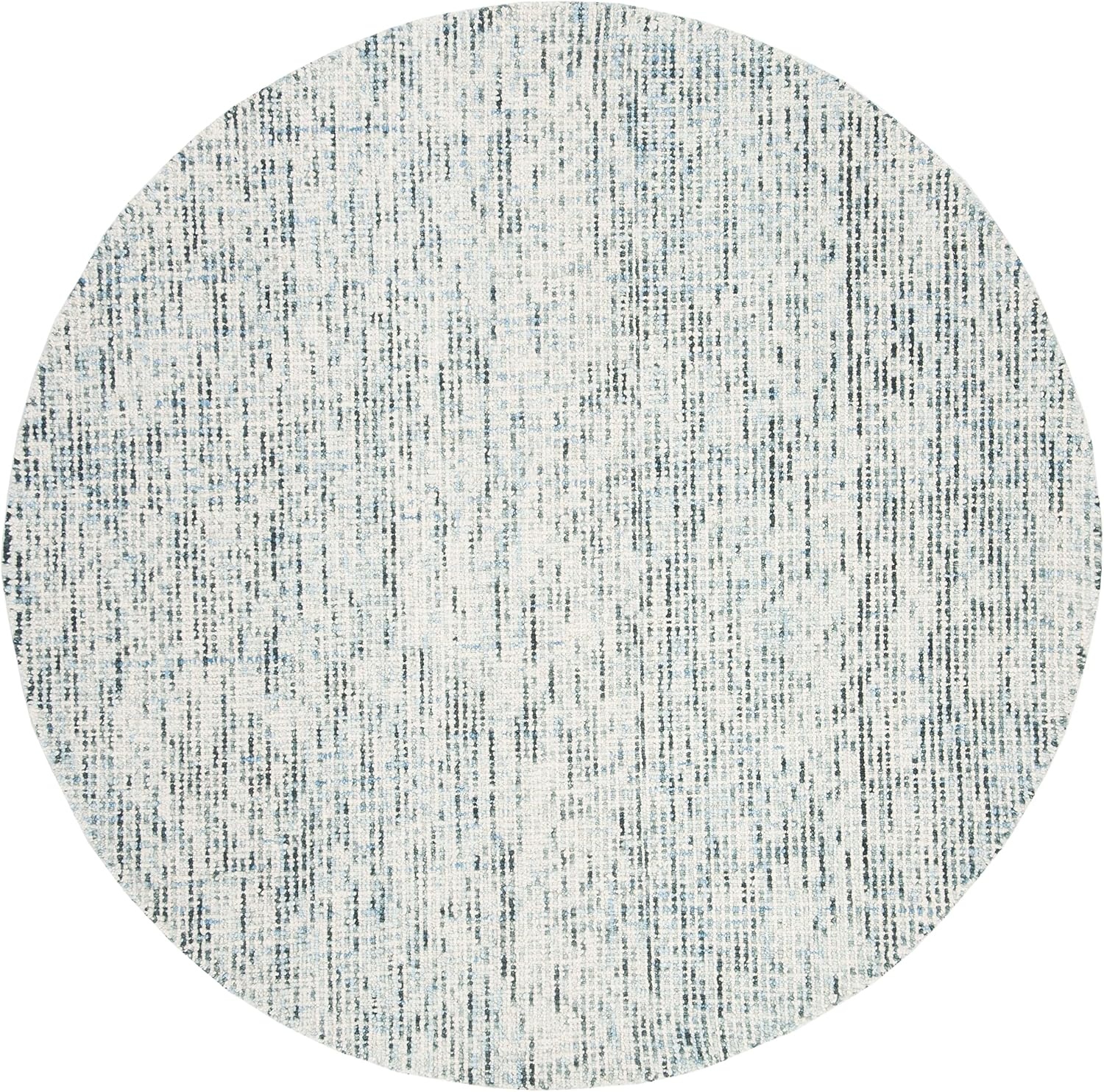 image:imageSAFAVIEH Area Rug 8x10 Abstract Collection Large Light Grey amp Ivory Handmade Wool Ideal for Living Room Bedroom Office Dining Space ABT468FBlueCharcoal