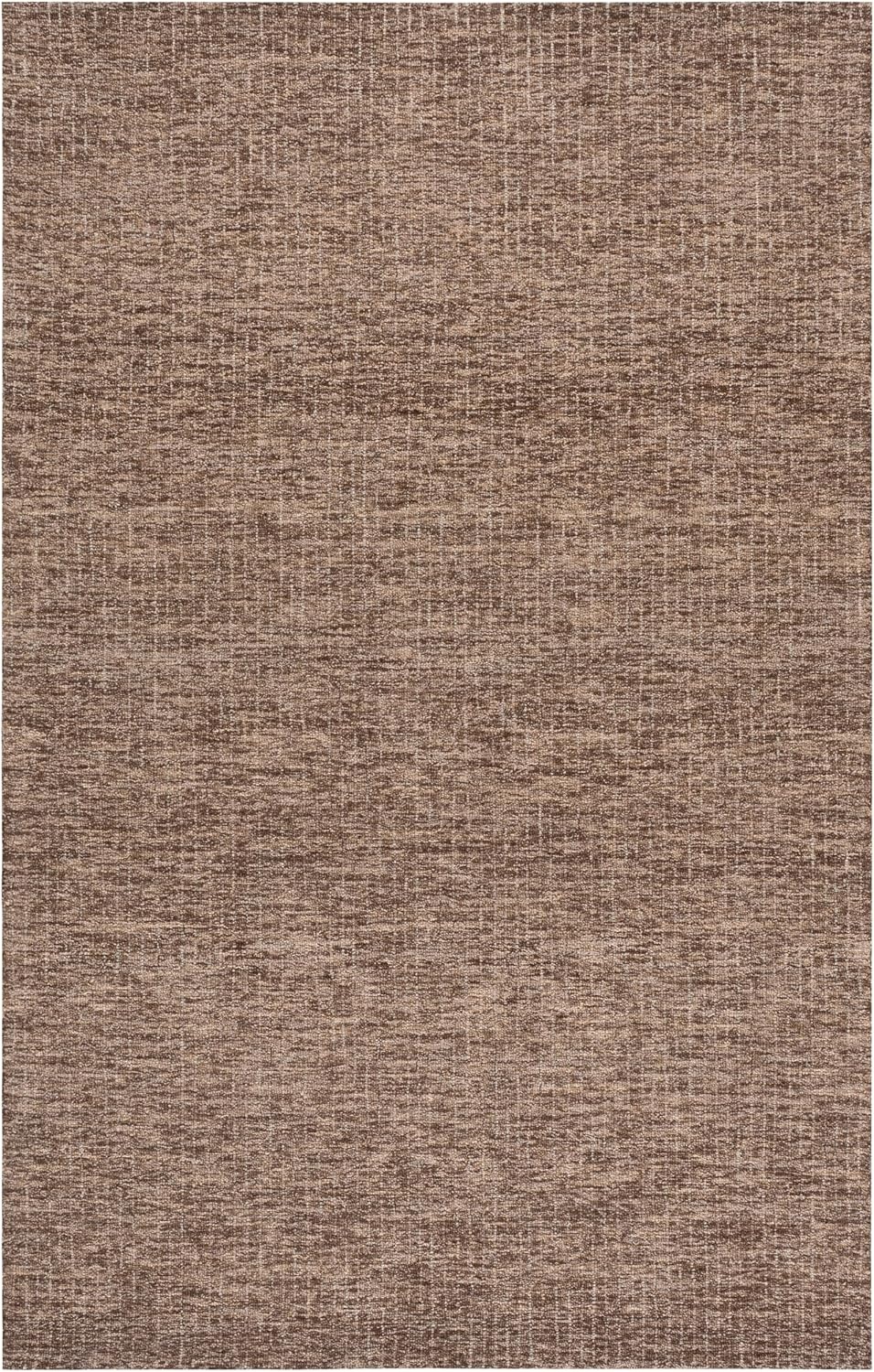 image:imageSAFAVIEH Area Rug 8x10 Abstract Collection Large Light Grey amp Ivory Handmade Wool Ideal for Living Room Bedroom Office Dining Space ABT468FBrownBeige