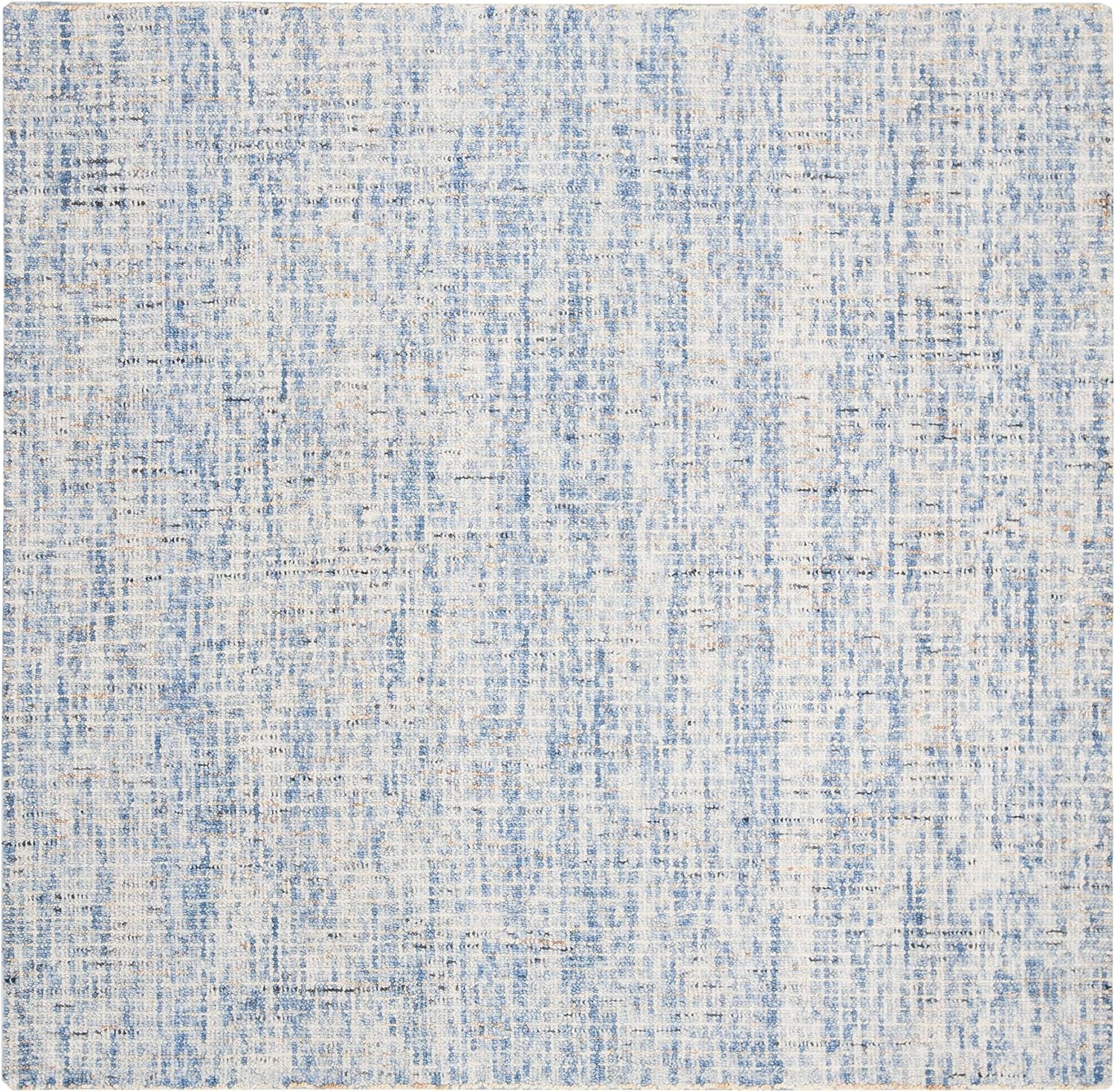 image:imageSAFAVIEH Area Rug 8x10 Abstract Collection Large Light Grey amp Ivory Handmade Wool Ideal for Living Room Bedroom Office Dining Space ABT468FDark BlueRust