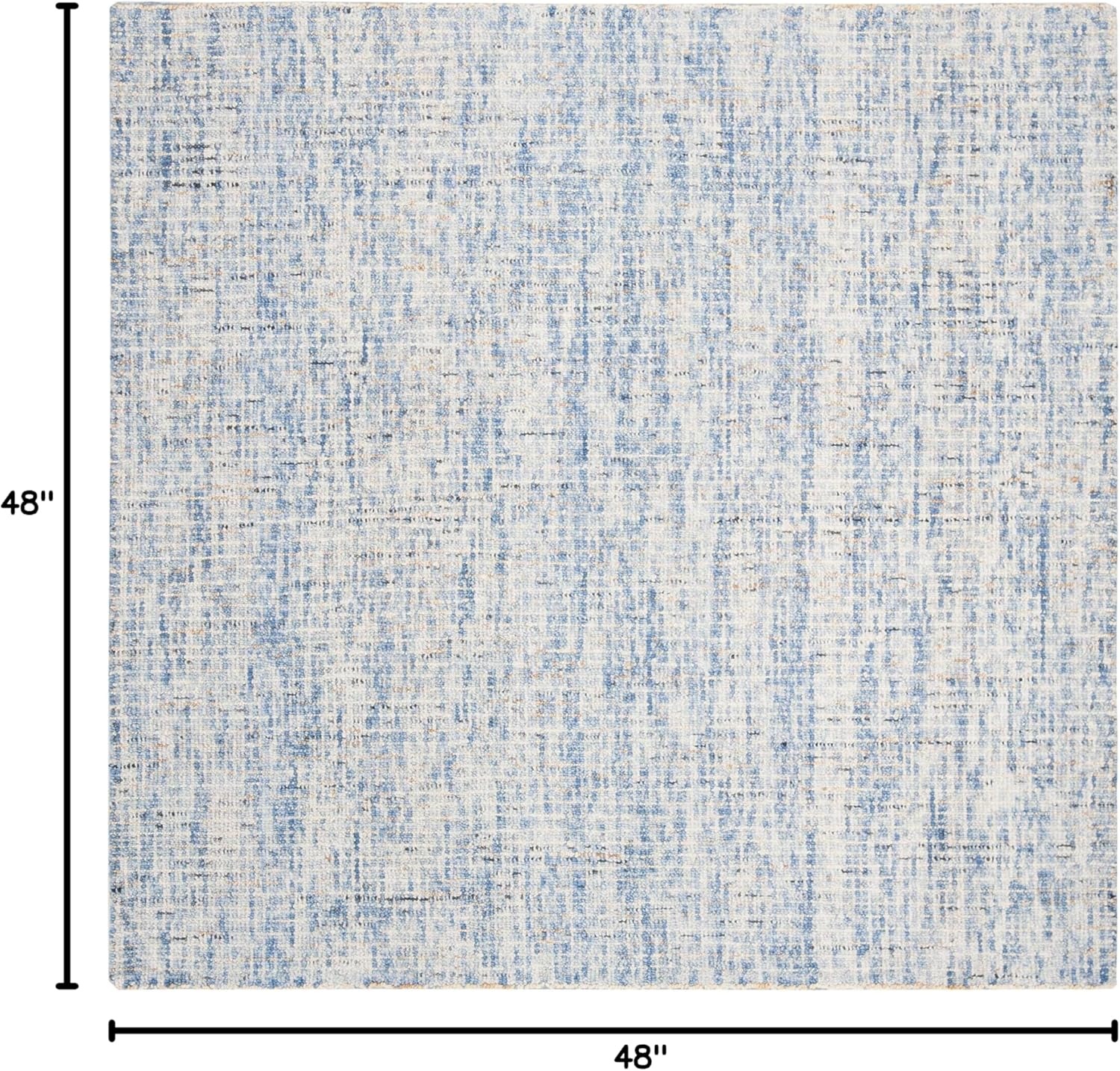image:imageSAFAVIEH Area Rug 8x10 Abstract Collection Large Light Grey amp Ivory Handmade Wool Ideal for Living Room Bedroom Office Dining Space ABT468FDark BlueRust