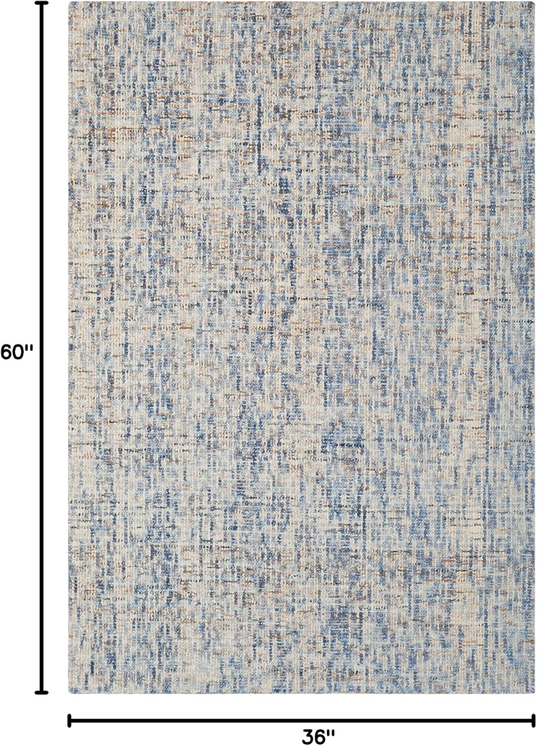 image:imageSAFAVIEH Area Rug 8x10 Abstract Collection Large Light Grey amp Ivory Handmade Wool Ideal for Living Room Bedroom Office Dining Space ABT468FDark BlueRust