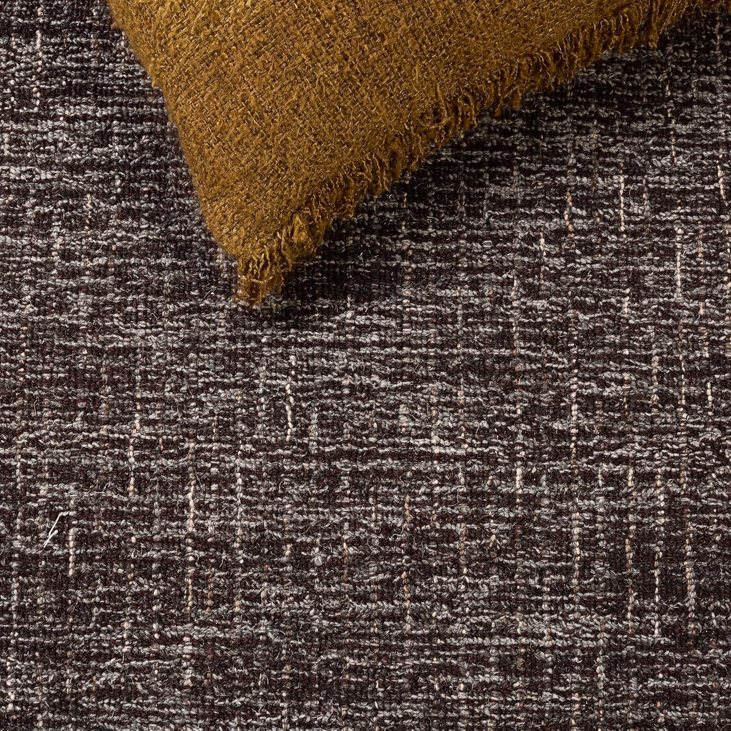 image:imageSAFAVIEH Area Rug 8x10 Abstract Collection Large Light Grey amp Ivory Handmade Wool Ideal for Living Room Bedroom Office Dining Space ABT468FDark Brown