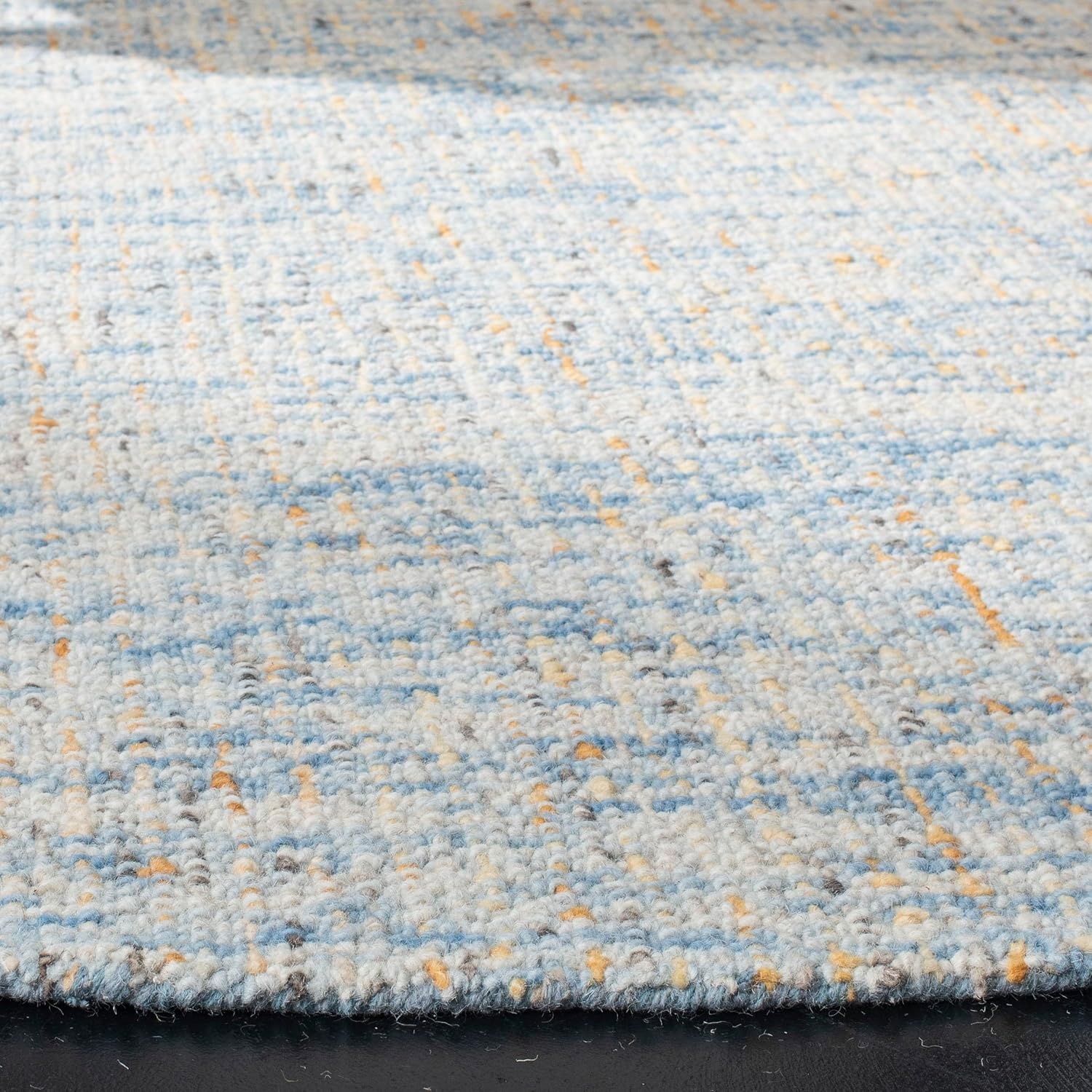 image:imageSAFAVIEH Area Rug 8x10 Abstract Collection Large Light Grey amp Ivory Handmade Wool Ideal for Living Room Bedroom Office Dining Space ABT468FDark BlueRust