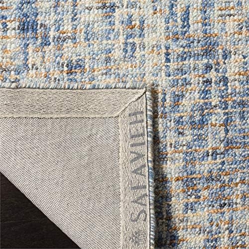 image:imageSAFAVIEH Area Rug 8x10 Abstract Collection Large Light Grey amp Ivory Handmade Wool Ideal for Living Room Bedroom Office Dining Space ABT468FDark BlueRust
