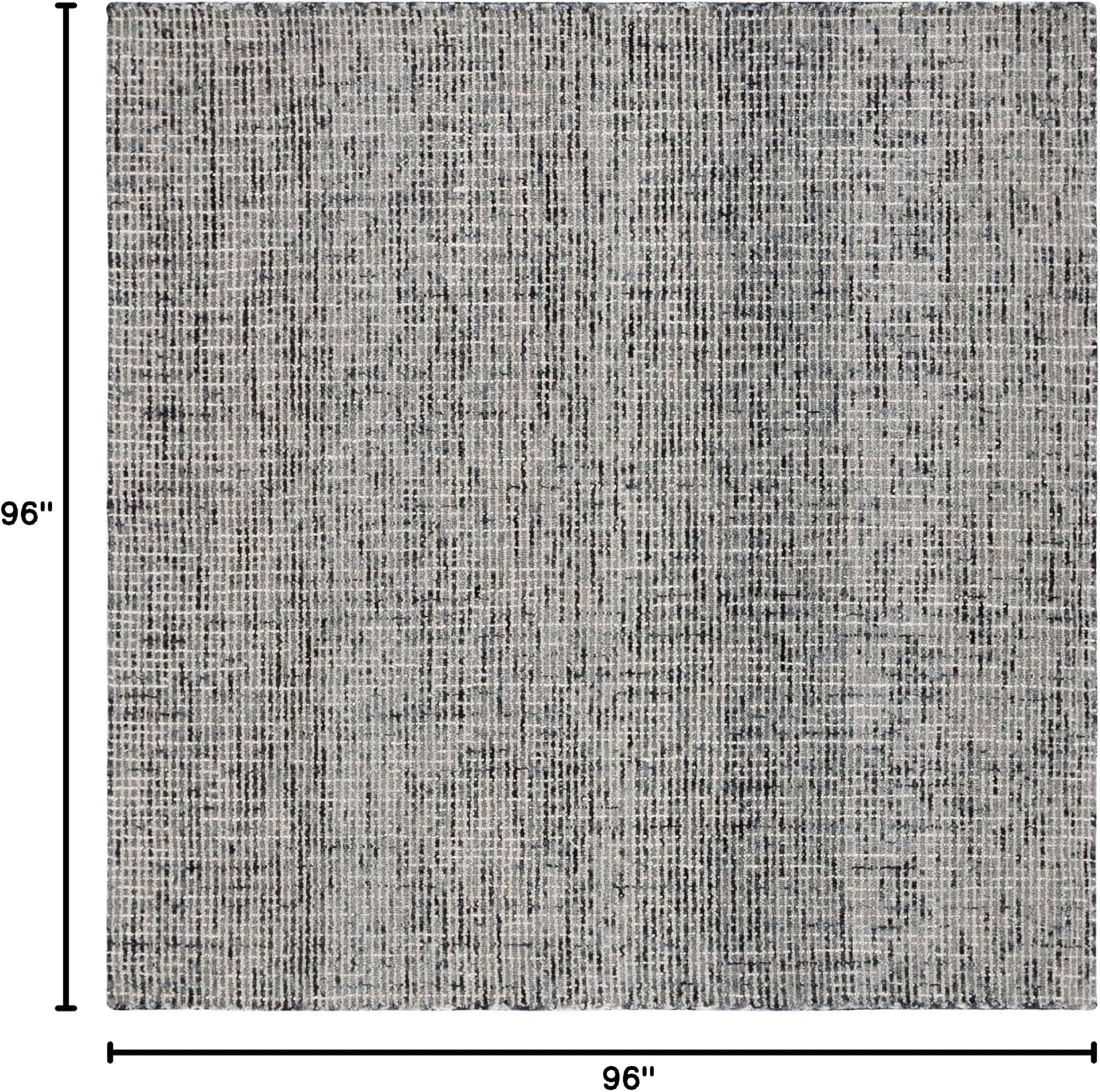 image:imageSAFAVIEH Area Rug 8x10 Abstract Collection Large Light Grey amp Ivory Handmade Wool Ideal for Living Room Bedroom Office Dining Space ABT468FDark GreyIvory