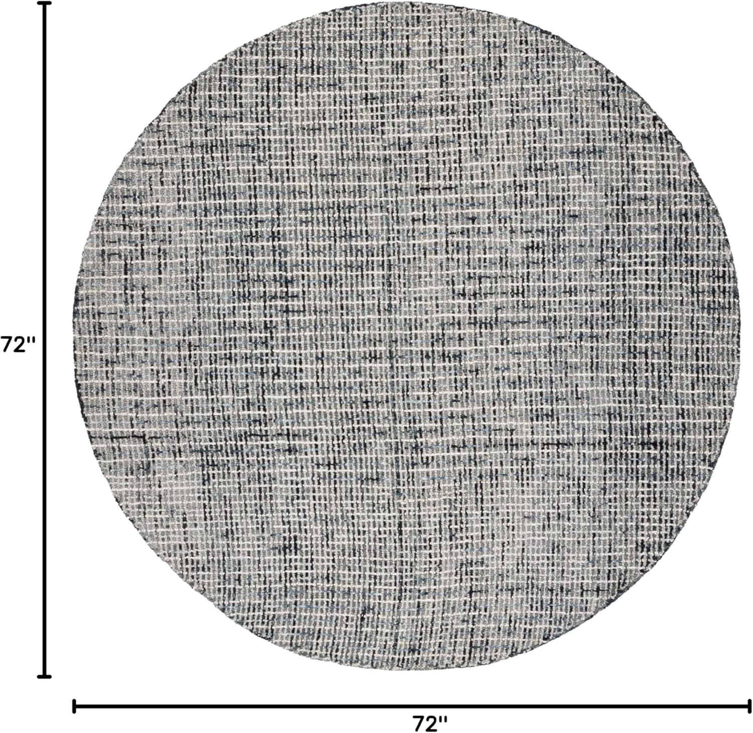 image:imageSAFAVIEH Area Rug 8x10 Abstract Collection Large Light Grey amp Ivory Handmade Wool Ideal for Living Room Bedroom Office Dining Space ABT468FDark GreyIvory