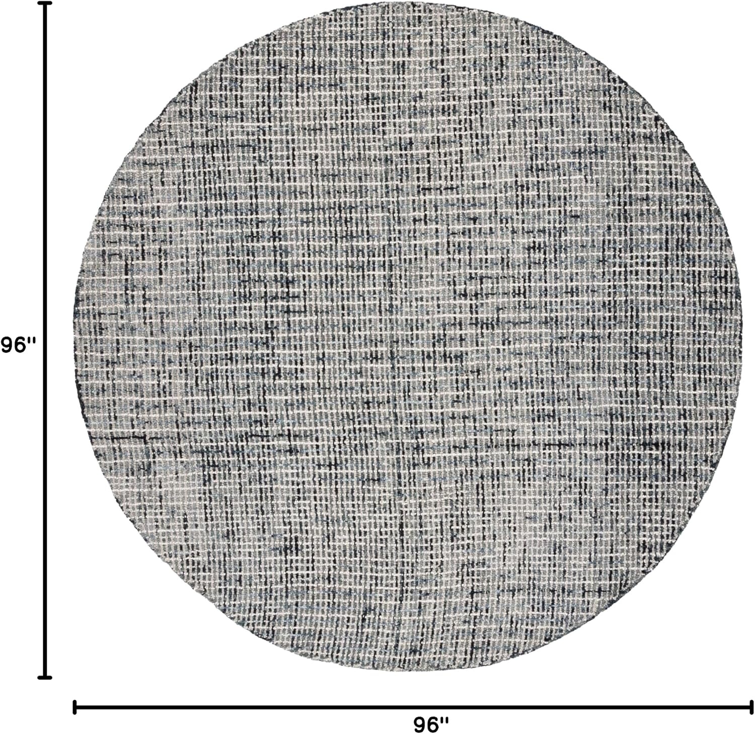 image:imageSAFAVIEH Area Rug 8x10 Abstract Collection Large Light Grey amp Ivory Handmade Wool Ideal for Living Room Bedroom Office Dining Space ABT468FDark GreyIvory