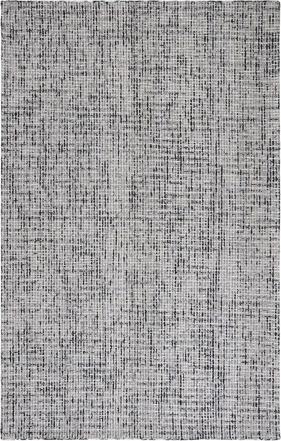 image:imageSAFAVIEH Area Rug 8x10 Abstract Collection Large Light Grey amp Ivory Handmade Wool Ideal for Living Room Bedroom Office Dining Space ABT468FDark GreyIvory