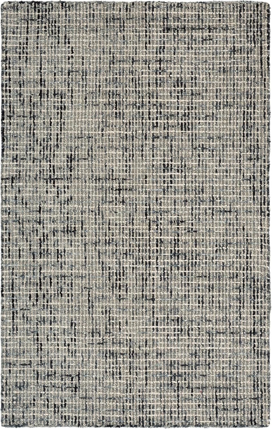 image:imageSAFAVIEH Area Rug 8x10 Abstract Collection Large Light Grey amp Ivory Handmade Wool Ideal for Living Room Bedroom Office Dining Space ABT468FDark GreyIvory