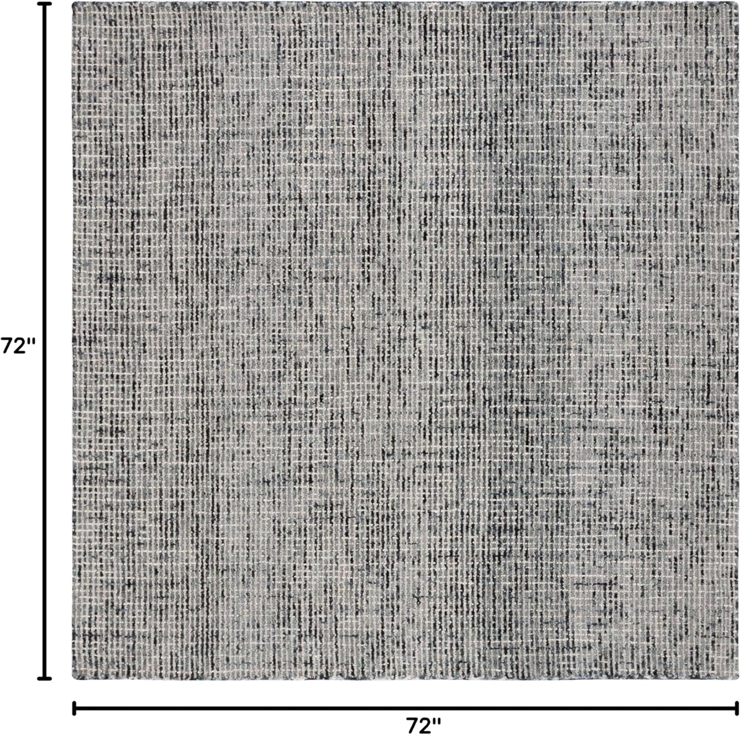 image:imageSAFAVIEH Area Rug 8x10 Abstract Collection Large Light Grey amp Ivory Handmade Wool Ideal for Living Room Bedroom Office Dining Space ABT468FDark GreyIvory