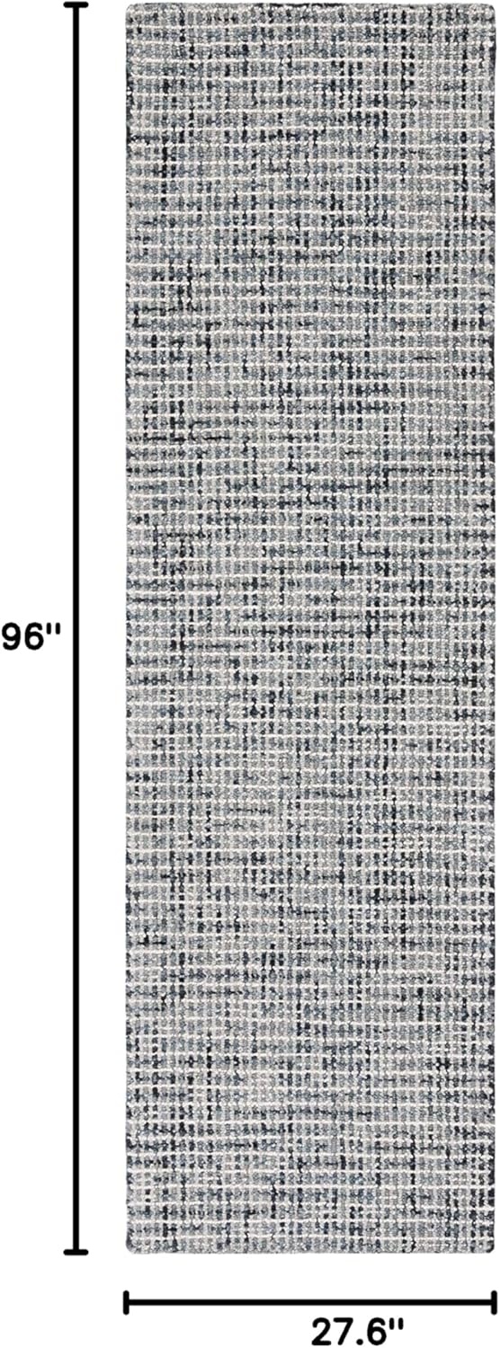 image:imageSAFAVIEH Area Rug 8x10 Abstract Collection Large Light Grey amp Ivory Handmade Wool Ideal for Living Room Bedroom Office Dining Space ABT468FDark GreyIvory