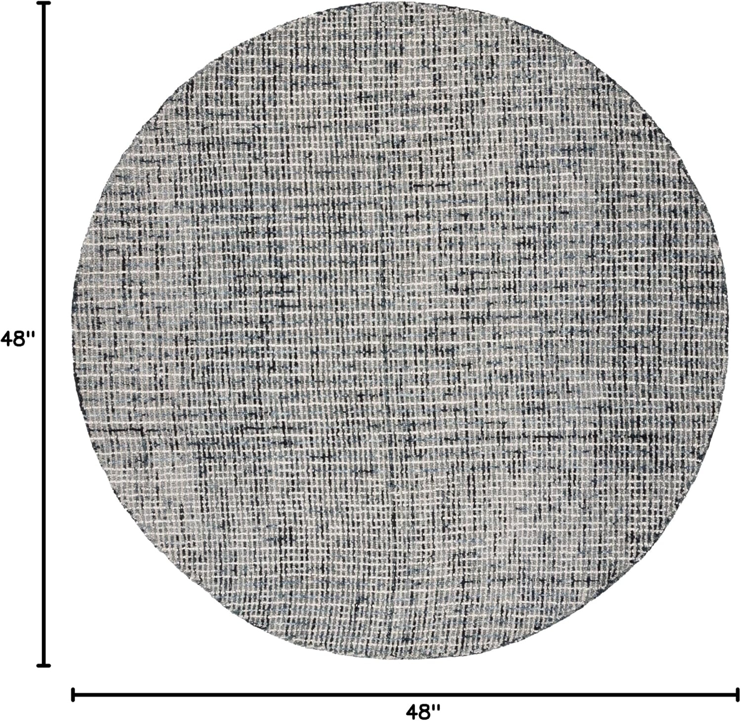 image:imageSAFAVIEH Area Rug 8x10 Abstract Collection Large Light Grey amp Ivory Handmade Wool Ideal for Living Room Bedroom Office Dining Space ABT468FDark GreyIvory