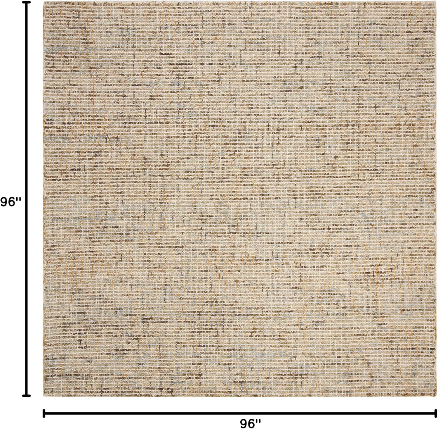 image:imageSAFAVIEH Area Rug 8x10 Abstract Collection Large Light Grey amp Ivory Handmade Wool Ideal for Living Room Bedroom Office Dining Space ABT468FGoldBlue