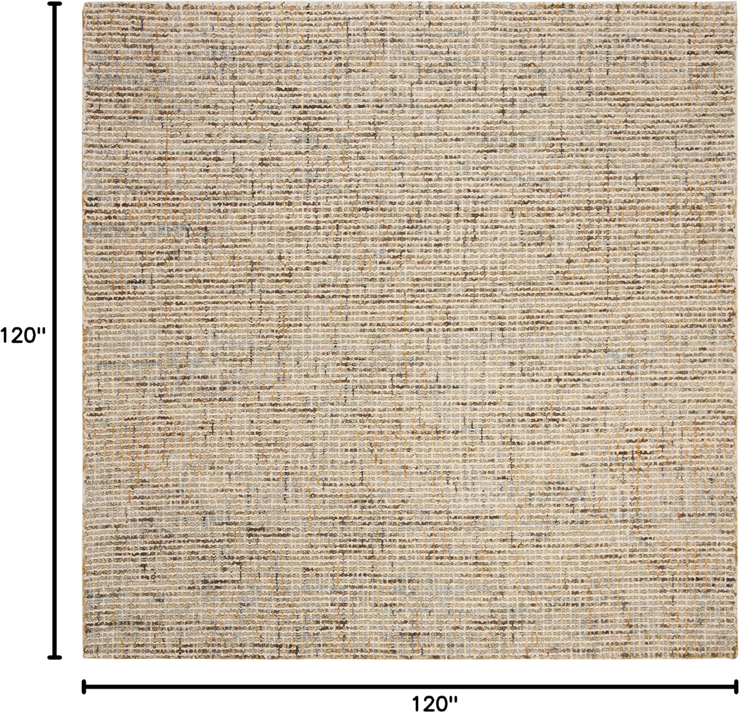 image:imageSAFAVIEH Area Rug 8x10 Abstract Collection Large Light Grey amp Ivory Handmade Wool Ideal for Living Room Bedroom Office Dining Space ABT468FGoldBlue