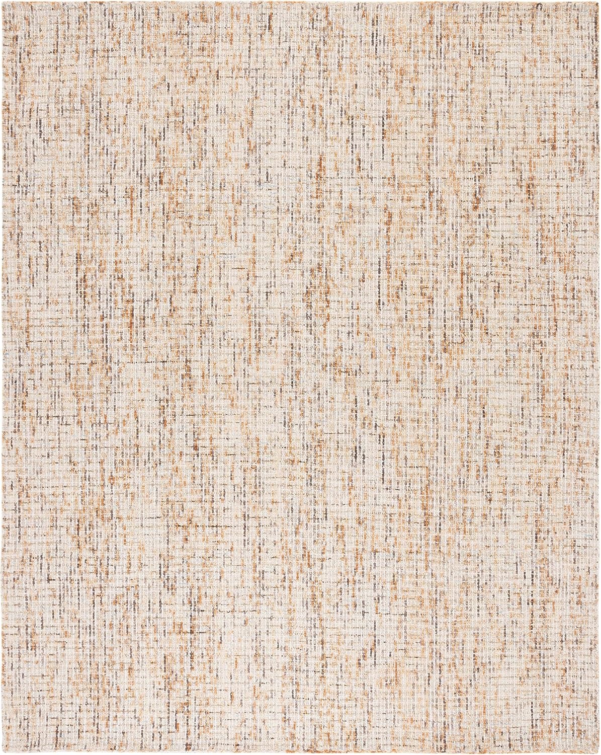 image:imageSAFAVIEH Area Rug 8x10 Abstract Collection Large Light Grey amp Ivory Handmade Wool Ideal for Living Room Bedroom Office Dining Space ABT468FGoldBlue