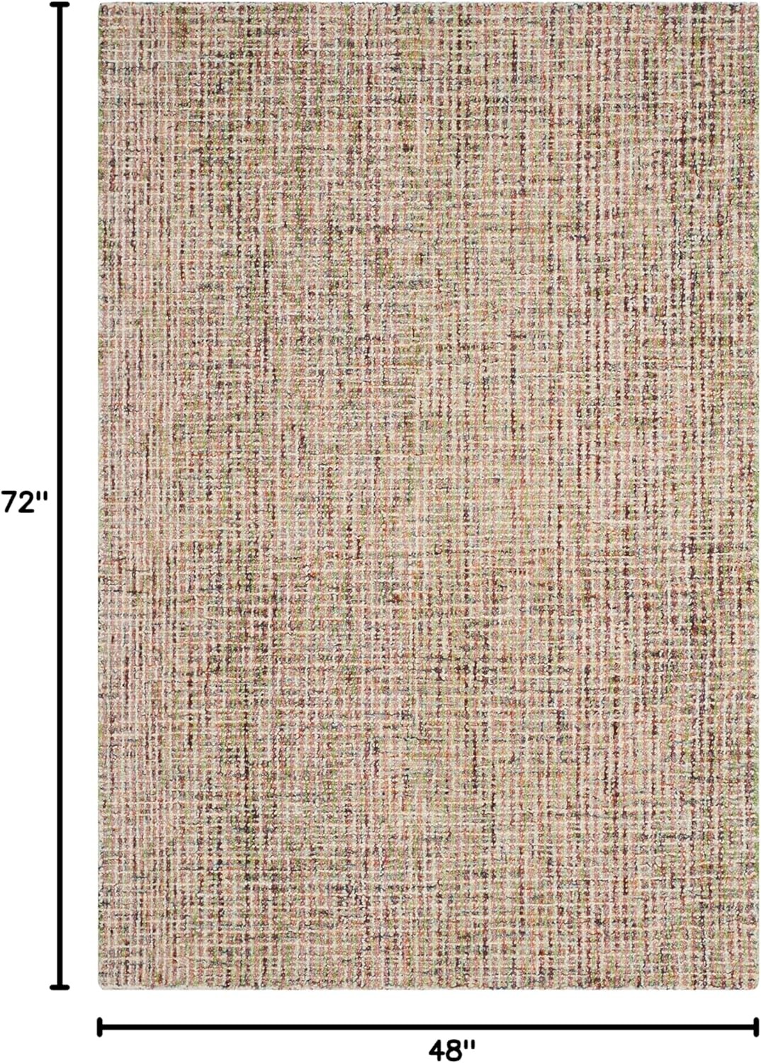 image:imageSAFAVIEH Area Rug 8x10 Abstract Collection Large Light Grey amp Ivory Handmade Wool Ideal for Living Room Bedroom Office Dining Space ABT468FGoldBlue