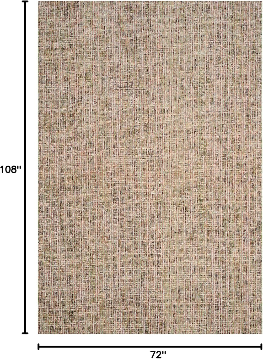 image:imageSAFAVIEH Area Rug 8x10 Abstract Collection Large Light Grey amp Ivory Handmade Wool Ideal for Living Room Bedroom Office Dining Space ABT468FGoldBlue